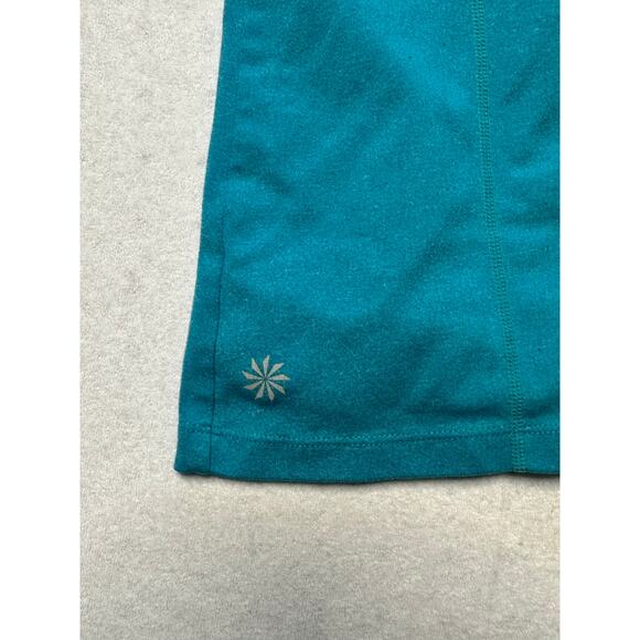 Athleta Turquoise Built-In Bra Tank Top Size Medium Strappy Athletic - Picture 6 of 8